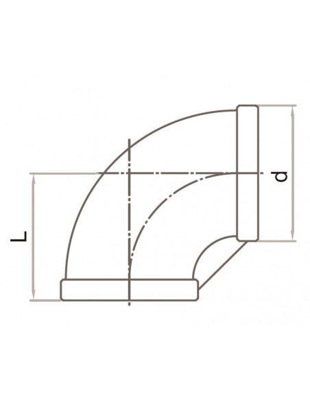 Codo hembra-hembra 90º inoxidable Fig.90