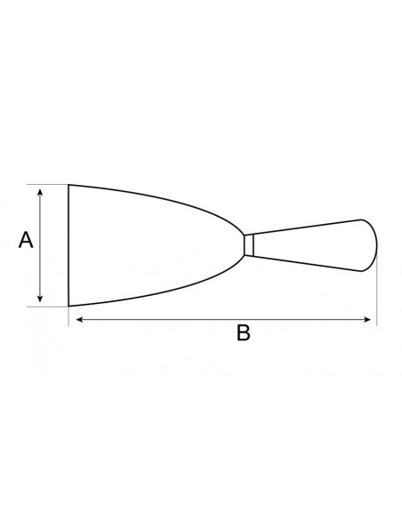 Espatula rasqueta pintor hoja rígida Bahco 2165
