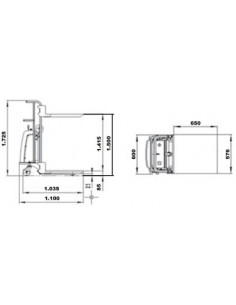 Apilador eléctrico 400kg uñas 1500mm Novodinamica 10561 2