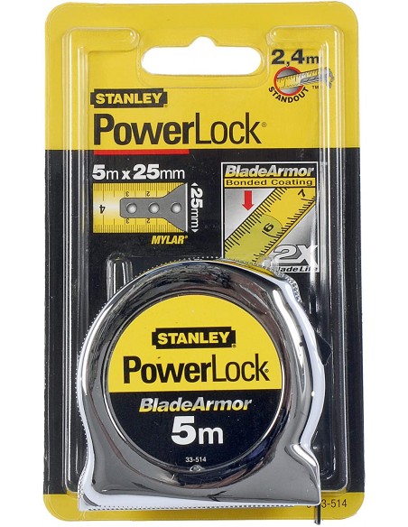 Flexómetro PowerLock Blade Armor 5m Stanley 0-33-514