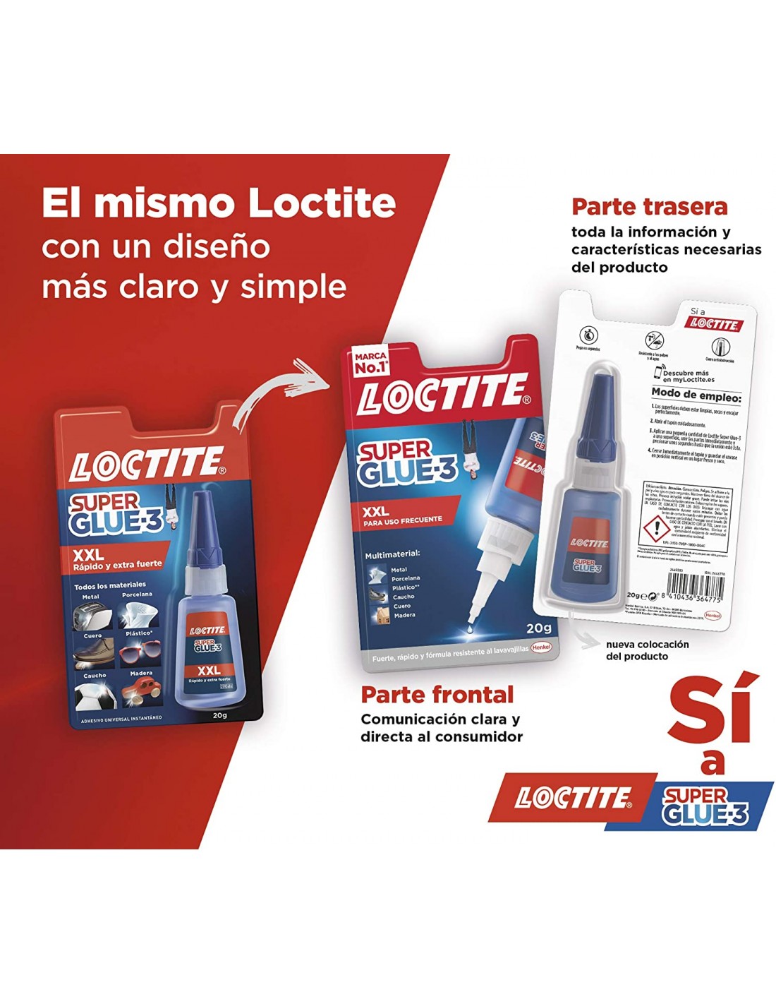 Loctite Super Glue-3 XXL adhesivo instantáneo 20 gr
