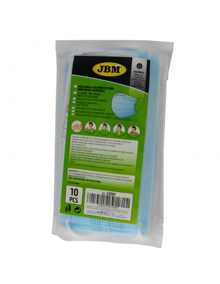 Mascarilla protección individual higiénica JBM 53797