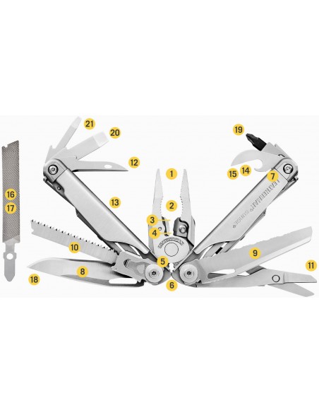 21 herramientas Surge funda nylon Leatherman