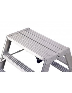 Taburete aluminio con plataforma y peldaño extra largo SVELT 2