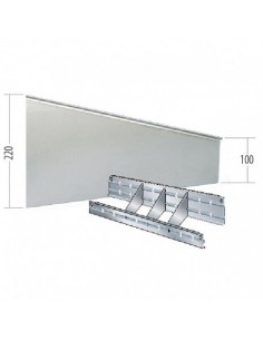 Divisor contenedor galvanizado ángulo ranurado Jomasi 2
