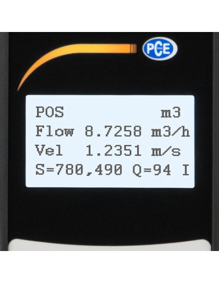 Caudalímetro ultrasónico PCE-TDS 100HS+