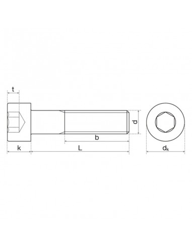 Tornillo Allen DIN 912 inox A4