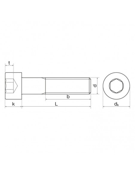 Tornillo Allen DIN 912 inox A4