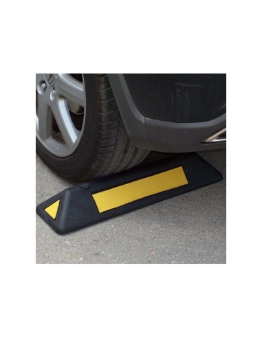 Tope parking caucho negro-amarillo 550x150x80mm