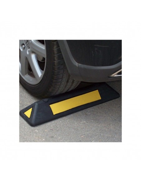 Tope parking caucho negro-amarillo 550x150x80mm