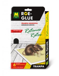 Trampa adhesiva ratones 6ud