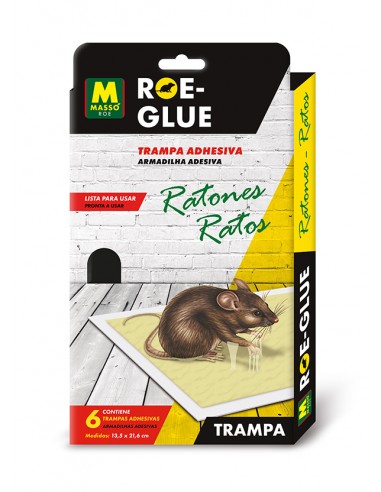 Trampa adhesiva ratones 6ud