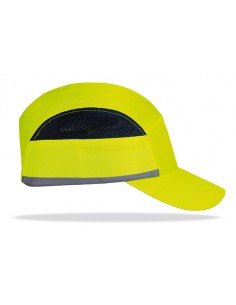 Gorra protectora antigolpes amarilla alta visibilidad