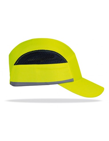 Gorra protectora antigolpes amarilla alta visibilidad
