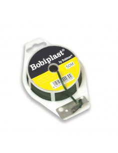 Alambre PVC verde c/cortador 0,04 mm rollo 50m