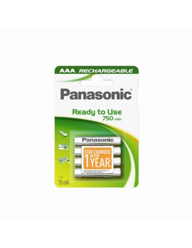 Pilas recargables AAA LR03 BL4 Panasonic
