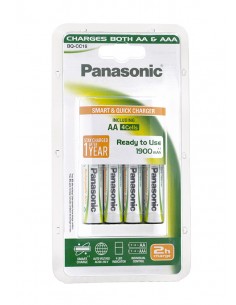Cargador pilas 2H+4 pilas AA Panasonic
