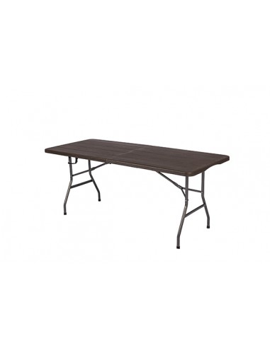 Mesa plegable polietileno marrón 180x74x74