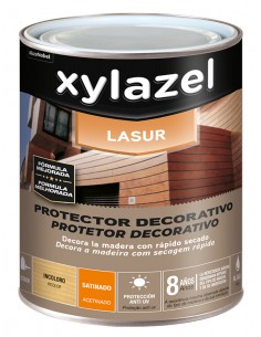 Protector madera lasur agua satinado incolor Akzo 4 L