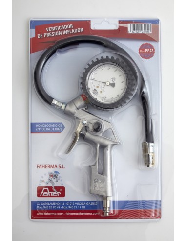 Verificador presión homologado PF-43 Faherma