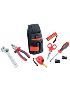 Bolsa de nylon p/cinturón con herramientas 15 piezas Alyco