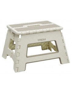 Taburete plegable 29x22x22 crema TB-022-BGB