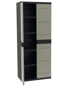 Armario resina 2 puertas 4 baldas ngr Profer