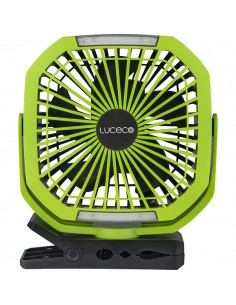 Foco con ventilador de trabajo recar. con pinza 3W
