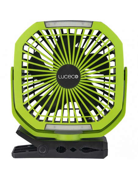 Foco con ventilador de trabajo recar. con pinza 3W