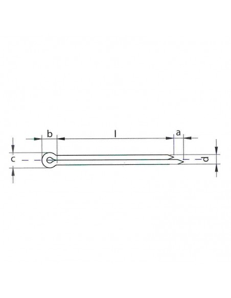 Pasador aleta DIN 94 inox A2