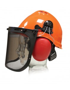 Kit forestal casco + pantalla + protector auditivo