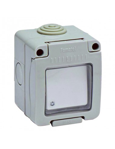 Pulsador timbre 10A-250V estanco IP55