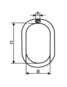 Anilla ovalada grado  80 2