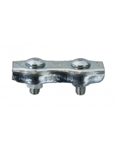 Sujetacables chapa 1 tornillo galvanizado