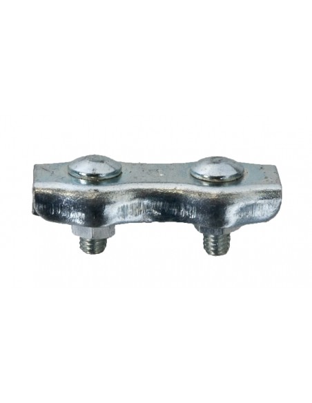 Sujetacables chapa 1 tornillo galvanizado