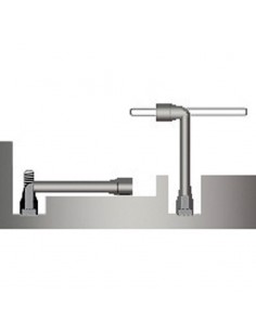 Llave pipa abierta hexagonal Bahco 29M 2