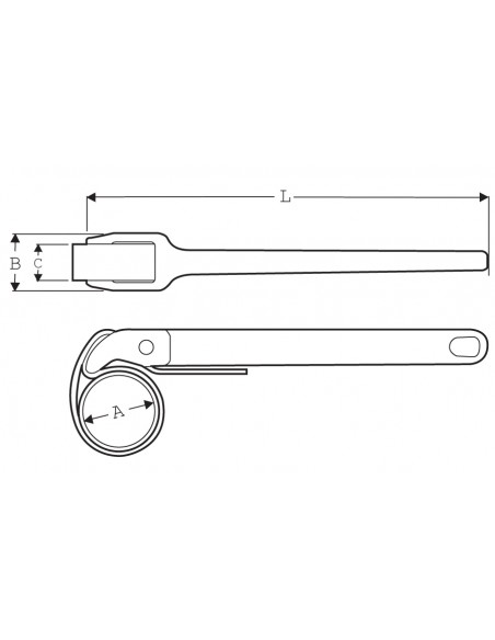 Llave correa Super Ego 108 3"