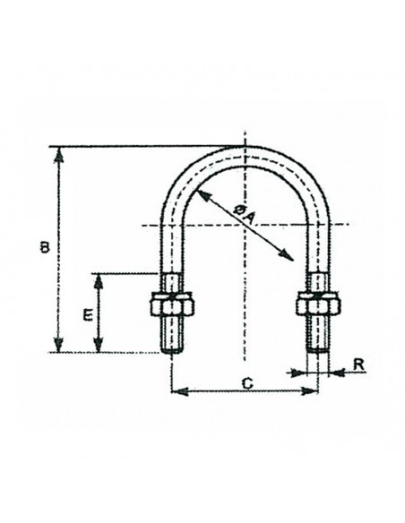 Abarcón inoxidable AISI-304