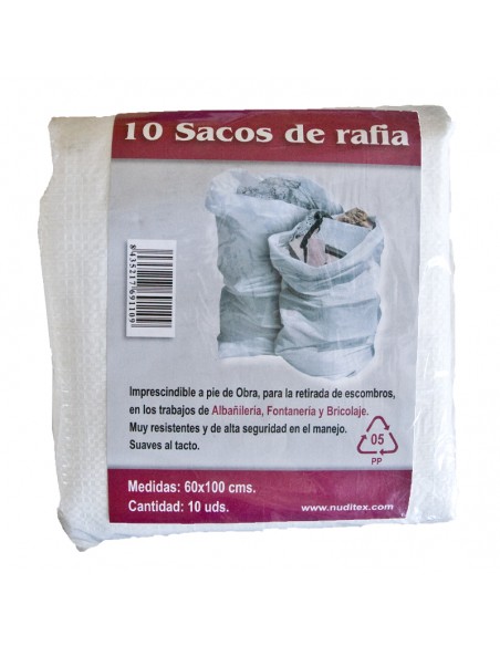 Saco rafia 60x100cm (10 uds.)