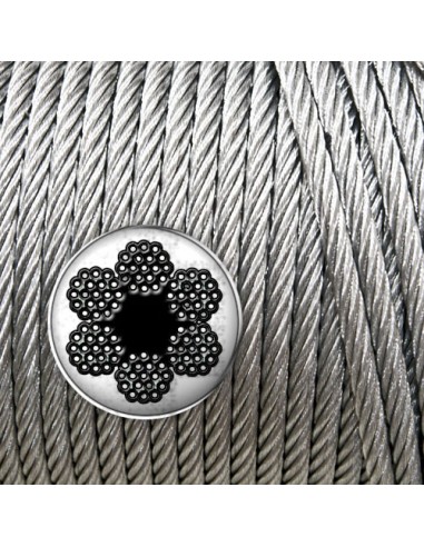 Cable acero galvanizado 6x19+1