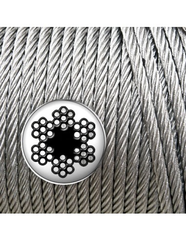 Cable acero galvanizado  6x7+1