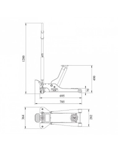 Gato extrabajo Bahco BH12000