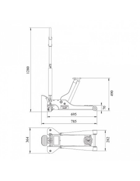 Gato extrabajo Bahco BH12000