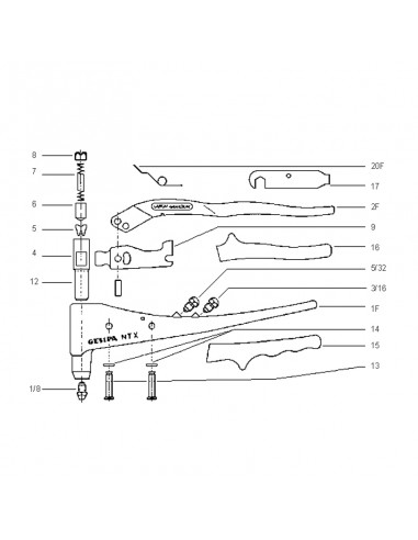 Remachadora manual Gesipa NTX