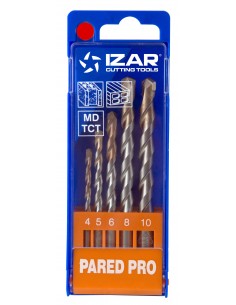 Juego brocas Pared-Pro 4-10 Izar