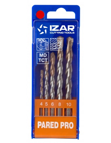 Juego brocas Pared-Pro 4-10 Izar